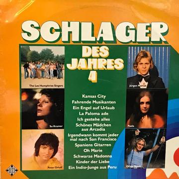 LP alemán de intérpretes varios Schlager des jahres 4 año 1974