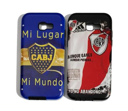 Funda Rígida anti golpes futbol boca river samsung a5 2017