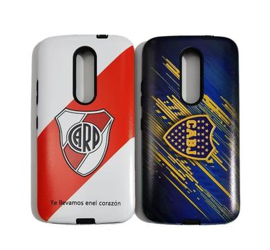 Funda Rígida anti golpes fútbol river boca moto M