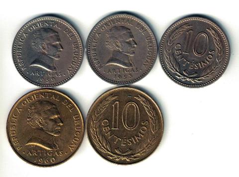 Lote de Monedas de Uruguay