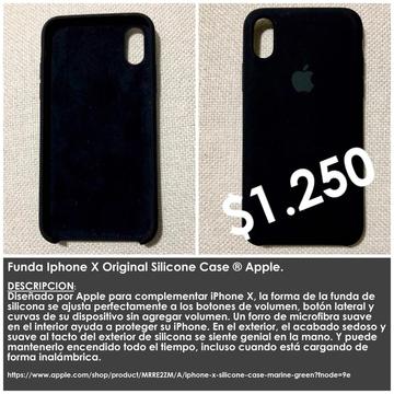 Funda iPhone X Original Silicone Case ® Apple.  (Sf)