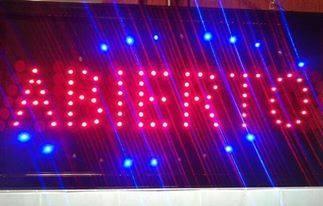 CARTEL LED ABIERTO LUMINOSO ABIERTO