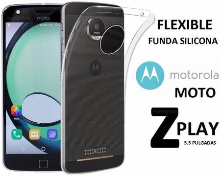 Funda Tpu Silicona Flexible Motorola Moto Z Play