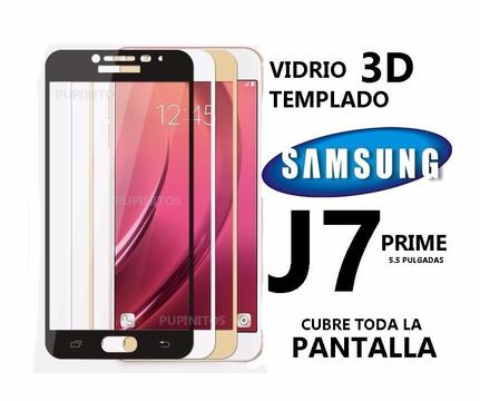 Vidrio Templado 3d Full Cover Samsung J7 Prime Cubre Todo