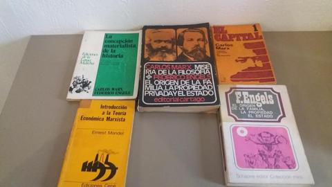 Lote 5 Libros Y 2 Fasciulos C. Marx Y F. Engels REGALO!