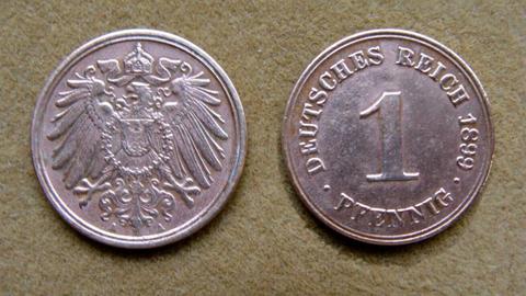 Moneda de 1 pfennig Alemania 1899