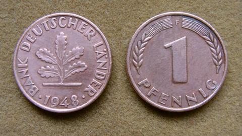 Moneda de 1 pfennig Alemania Federal 1948