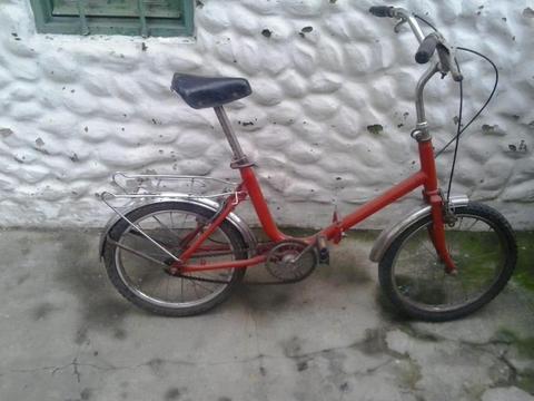 bici rod 16 plegable en perfectas condiciones lista para usar