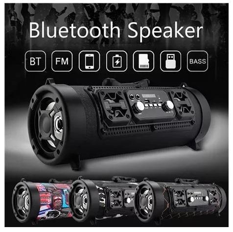 Parlante Portatil Bluetooth/MP3/Radio/USB/Mini SD con luces LED audiorítmicas
