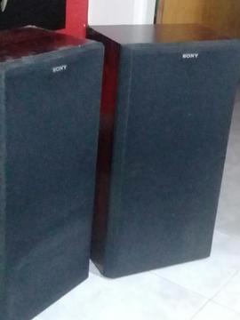 Bafles Sony Cajas de Madera Impecables