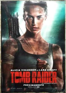 Vendo Poster Original de La Pelicula Tomb Raider 100cm X 70cm