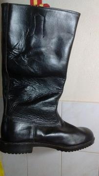Botas Negras De Cuero Talle 39 La Española Nuevas $ 2000
