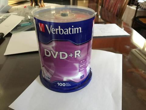 DVDR Verbatin x 100 paquete