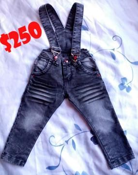 PANTALONES Y JARDINERITOS DE JEANS PARA BEBES