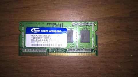Memoria Ram DDR3 1GB 1333Mhz Noteb Netb