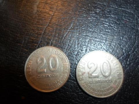 Moneda Argentina 1950 20 Centavos Cj 228