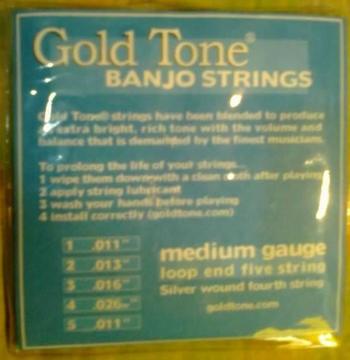 Cuerdas de Banjo tenor, paquete de 5 unidades