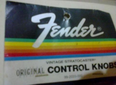 Perillas Originales Fender Control Knobs Made In Usa