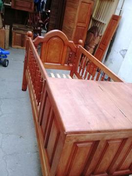 CAMA CUNA FUNCIONAL DE ALGARROBO..TODO MACIZO