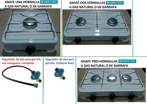 ANAFE A GAS ABRASOL REGULADOR DE GAS CON MANGUERA