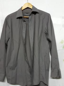 Camisa Hombre Color Gris Talle 2