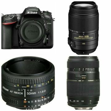 Camara Nikon D7200 C/ Lentes
