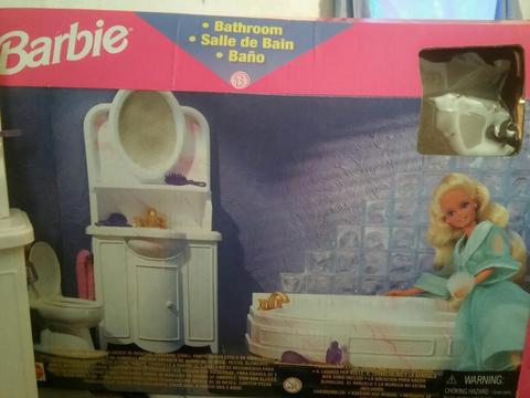 Vendo Set de Baño Barbie Original