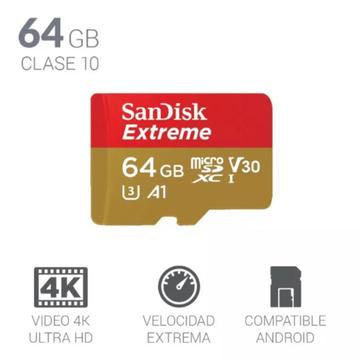 Micro Sd Sandisk Extreme 64gb 4k