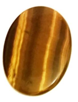 Hermosa Placa Ovalada De Ojo De Tigre Lapidada Y Pulida