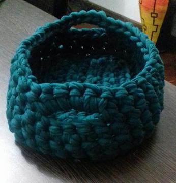 Canastas Multiuso Al Crochet