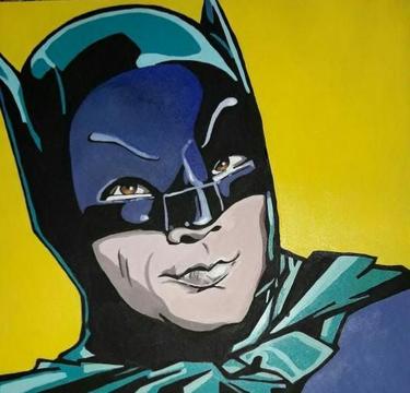 Cuadro Arte Pintura Acrílico Dc comics Batman Decoración