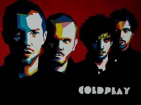 Cuadro Pintura Arte Decorativo Coldplay Musica Britanico Bandas Rock Pop