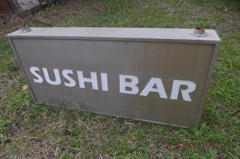 CARTEL SUSHI BAR COMO NUEVO