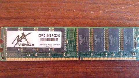 Memoria DDR400 PC 3200 512MB