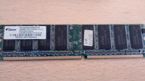 Memoria RAM DDR Elixir 256MB 333mhz