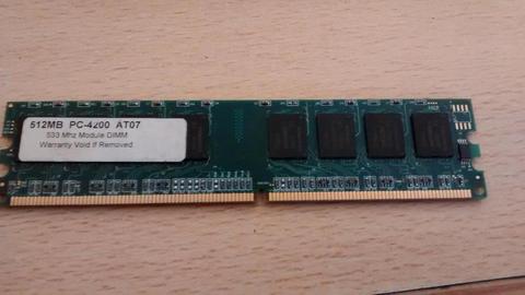 Memoria RAM DIMM DDR2 PC4200 512MB 533mhz