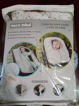 cobertor para coche y silla de bebe Resistente al agua y viento Interior de corderito se adapta