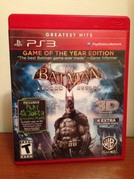 Batman Arkham Asylum Goty Ps3 Físico No Canje PlayStation 3