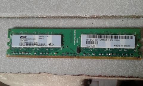 Memoria Ram DDR2 PC5300 667Mhz 1giga SMART es de HP
