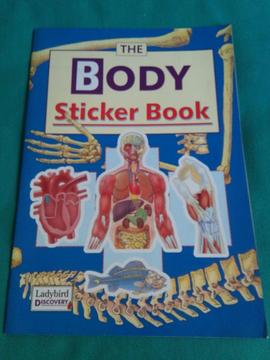 THE BODY STICKER BOOK . EL CUERPO HUMANO EN INGLES CON STICKERS . LADYBIRD