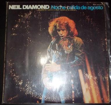 NEIL DIAMOND NOCHE CALIDA DE AGOSTO LIVE LOS ANGELES LP DOBLE P1977 MUY BUEN ESTADO!
