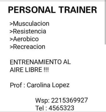 Entrenamiento Al Aire Libre