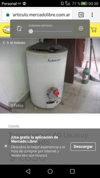 Vendo Termotanque 40 Lts Señorial