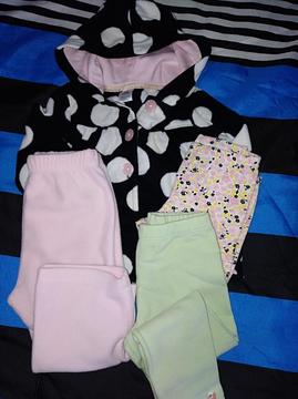 Conjunto Carters Y Calza Grisino