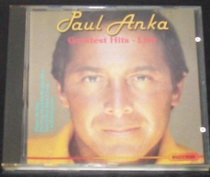 PAUL ANKA GREATEST HITS LIVE CD IMPORTADO DE EEC EN MUY BUEN ESTADO!
