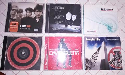6 CD originales U2 Guetta Michael Jackson Tanghetto