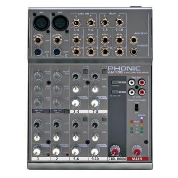 Mixer Phonic AM105 y Cable de regalo