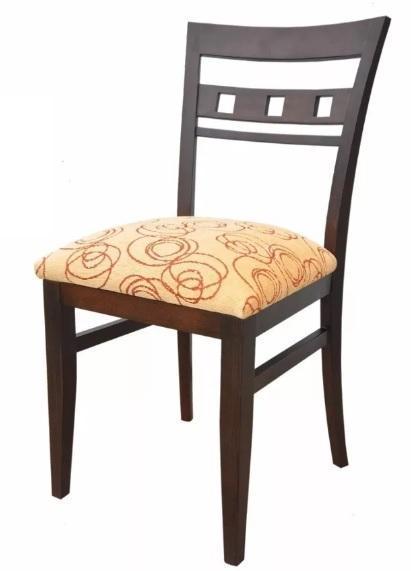 silla madera paraiso moderna tapizada en cuerina o tela