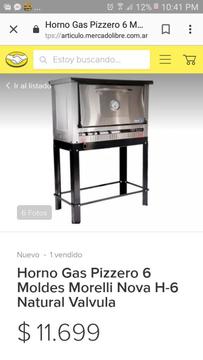 Horno Pizzero de 6 Moldes Poco Uso