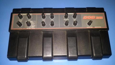 Pedalera Dod Tr3m distorsion/chorus/delay/sampler